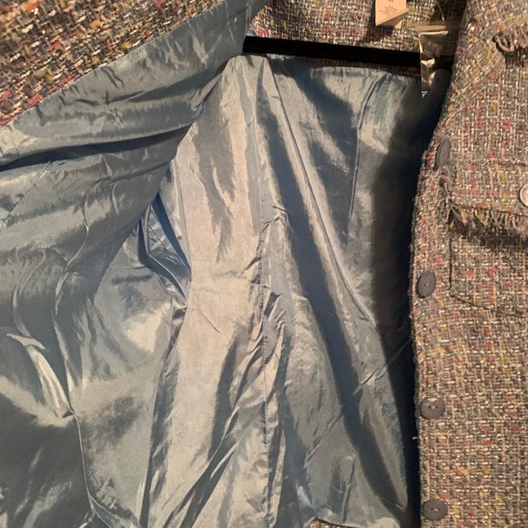 NEW TWEED LINED DRAPERS AND DAMONS RAVELED SZ PS - Picture 4 of 6